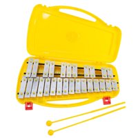 Magideal - Xilófono De 27 Notas Y Dos Mazos, Regalo Perfecto Con Estuche Glockenspiel Para Bebés, Principiantes, Adultos, Niños Pequeños, Instrumentos De Percusi Plata