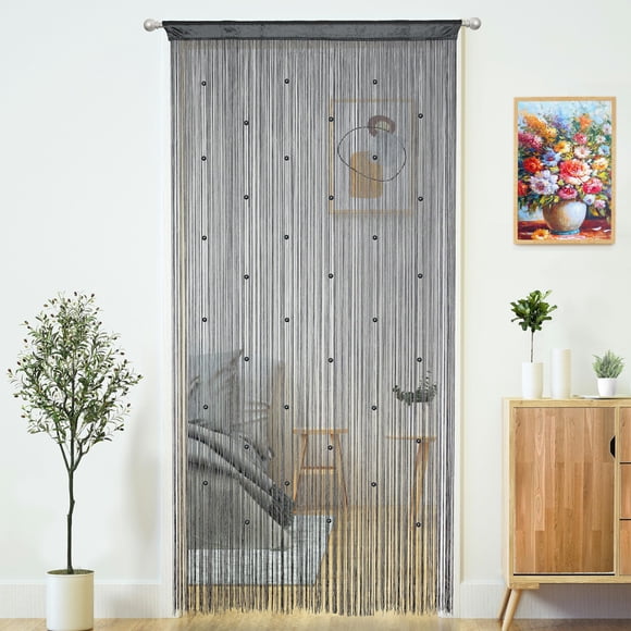Cortina con cuentas YaoYue para puertas, borlas para colgar cuentas