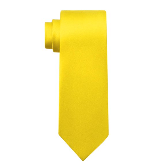 Corbata KOOELLE amarilla de 150 cm, microfibra, color sólido