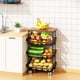 thumbnail image 1 of Cesta para verduras y frutas Jusdyrack de 4 niveles con ruedas giratorias, 1 of 8