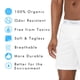 thumbnail image 2 of Boxers Organic Signatures para hombre, 100% algodón orgánico, paquete de 3, 2 of 6