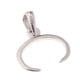 thumbnail image 2 of Plata esterlina 925 Pinch Clip Bail Bead Pendant Connector Pendant Holder D, 2 of 5