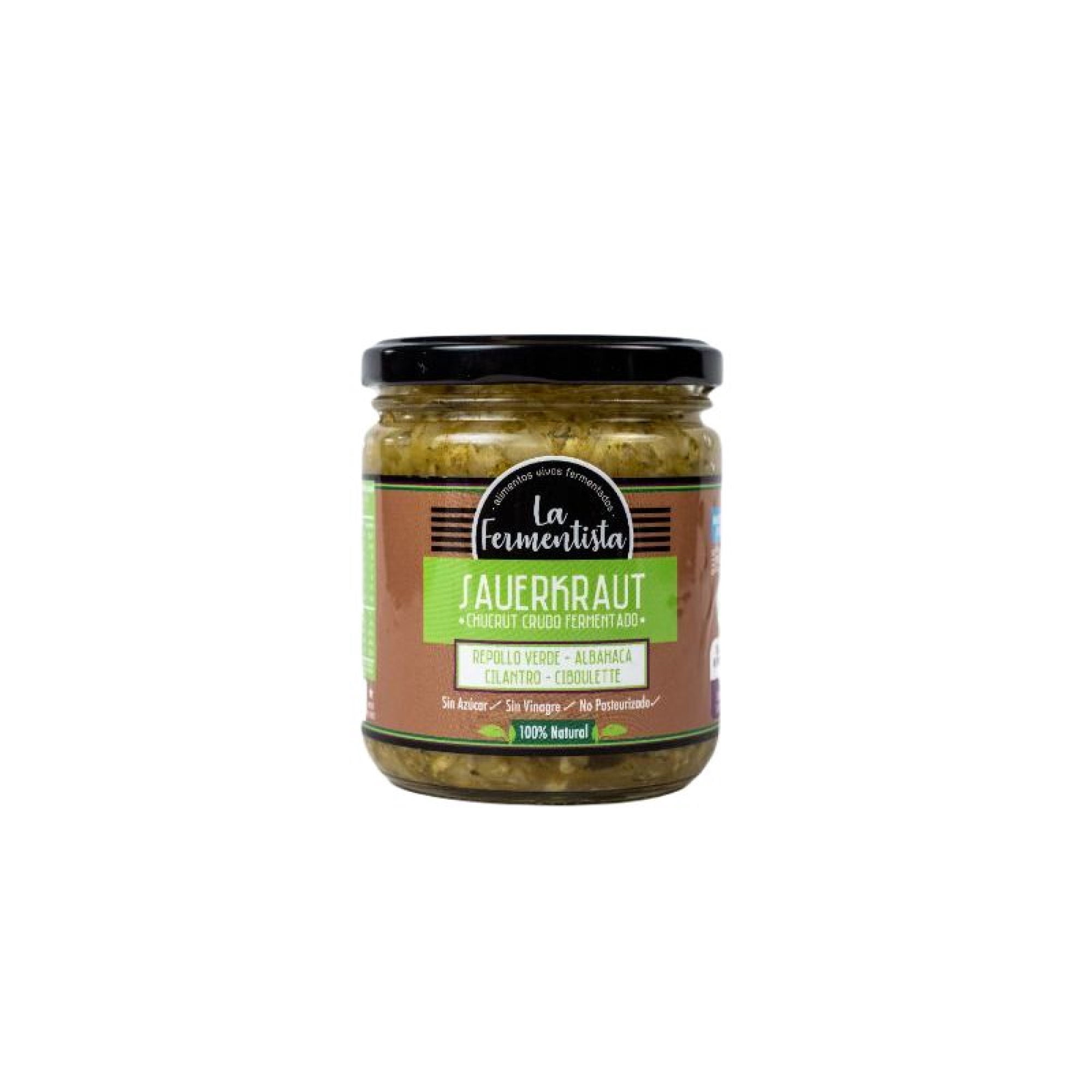 Chucrut Fermentado Verdes Vivos Frasco 400 g