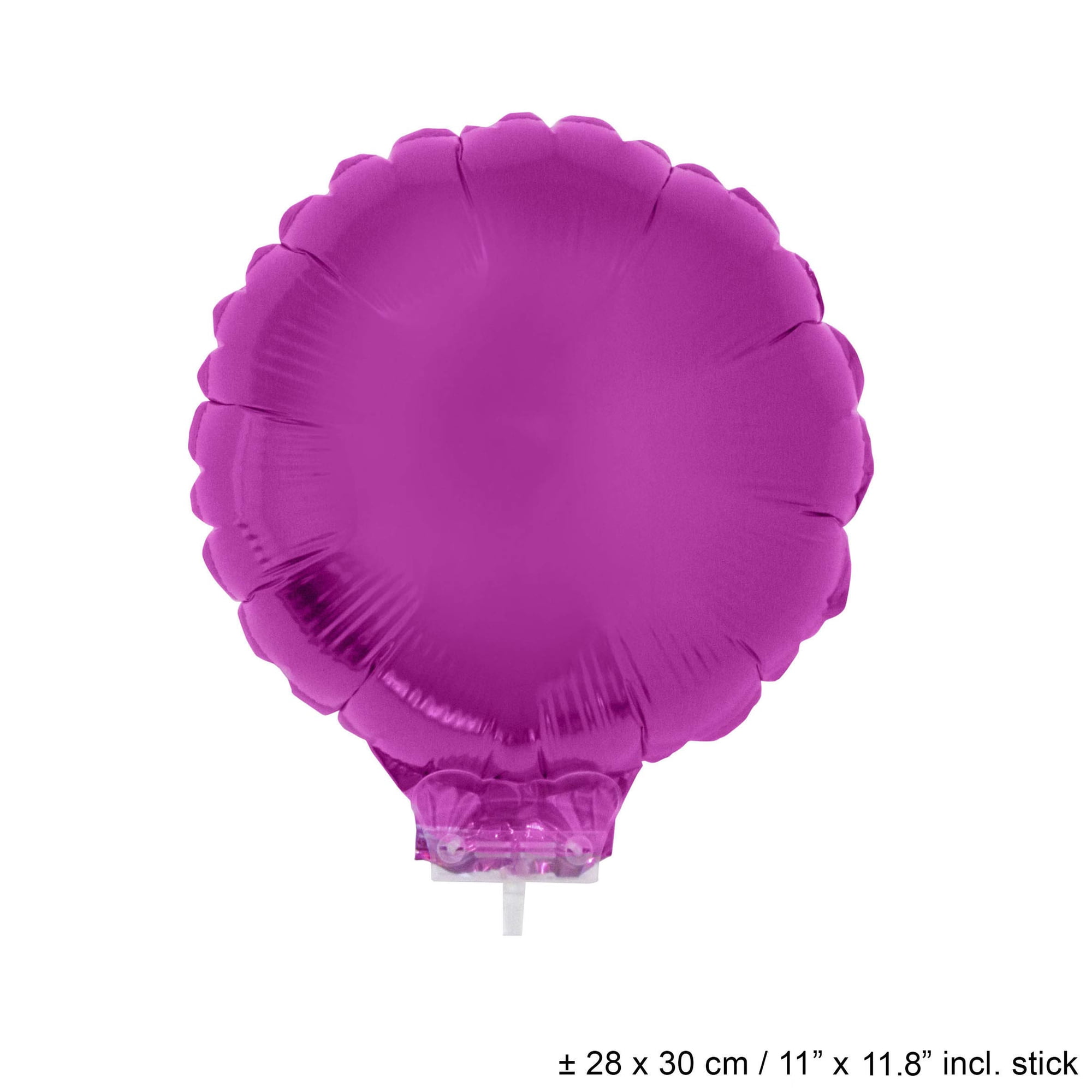 Globo De Aluminio Funny Fashion Usa Circle 28 X 30 Cm, Color Rosa Intenso