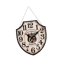 Bothyi - Reloj De Pared Vintage, Artesanía, Adorno, Reloj De Madera Para Uso Doméstico, Dormitorio De Granja, Color Blanco