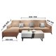 thumbnail image 2 of Funda Para Sofa Forma En L  Café, 2 of 7