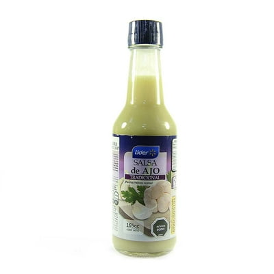 Salsa De Ajo Tradicional Botella 165 Ml Lider