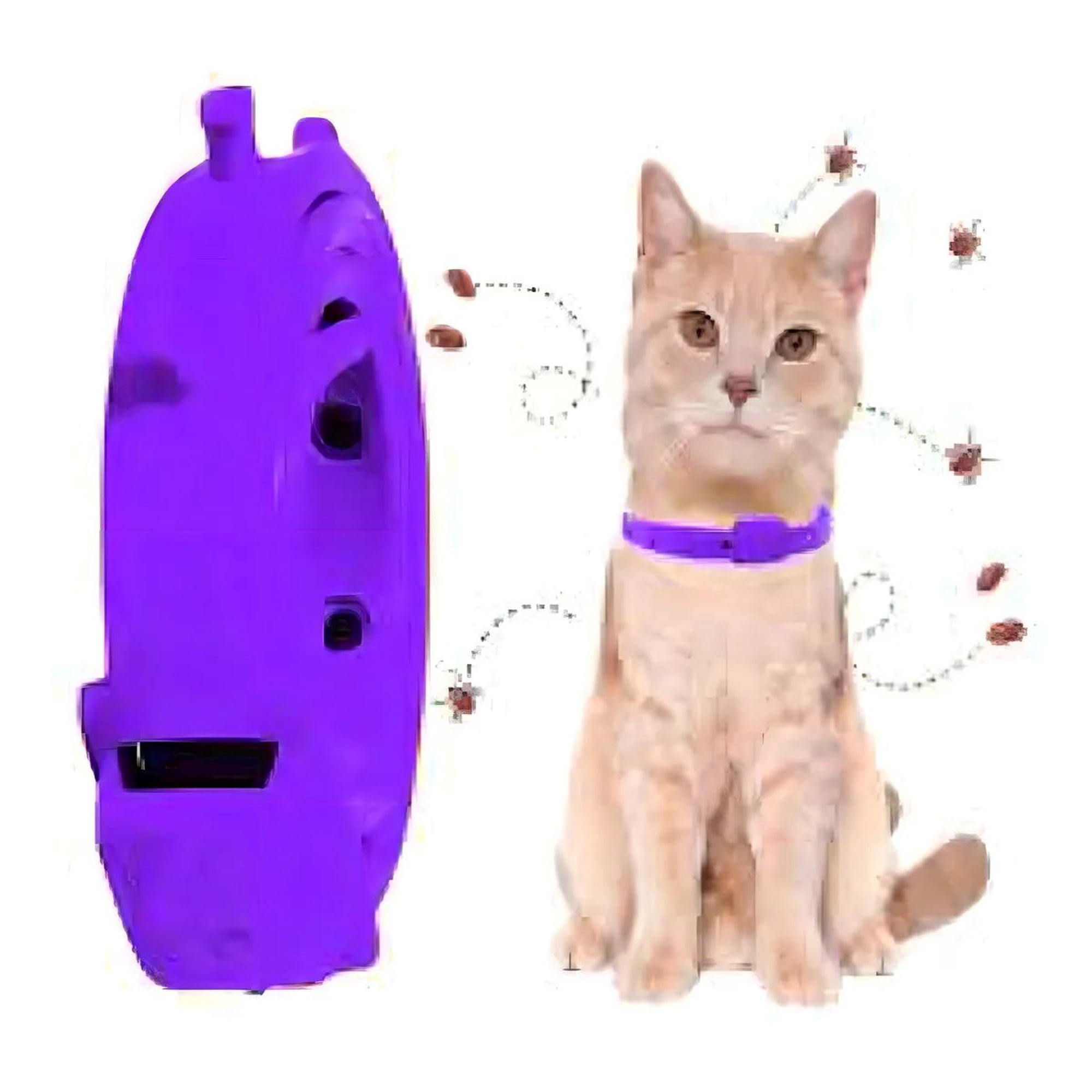 Metalfer - Collar Antipulgas Para Gato Happy Pets Aromatizado Violeta 45cm