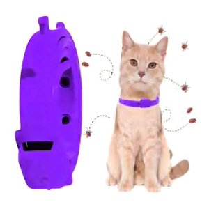 Metalfer - Collar Antipulgas Para Gato Happy Pets Aromatizado Violeta 45Cm