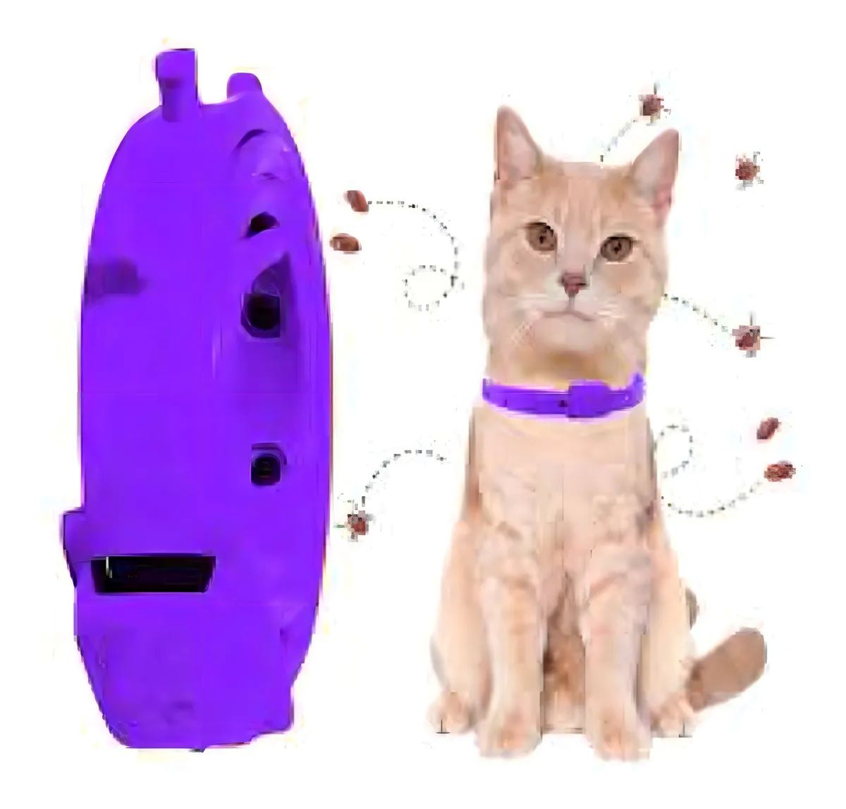 Metalfer - Collar Antipulgas Para Gato Happy Pets Aromatizado Violeta 45Cm