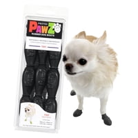 Botas Para Perros Protex Pawz De Goma Para Todo Tipo De Clima, Impermeables, Negras