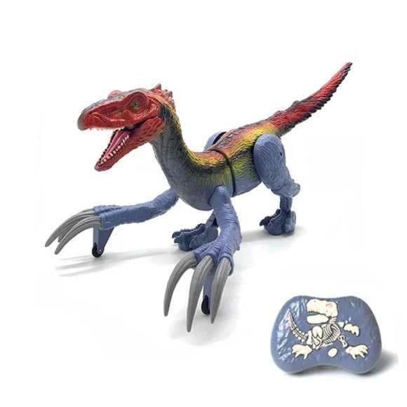 Dinosaurio Control Remoto 2 4 Recargable Luz Vapor Sonido