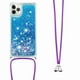 thumbnail image 2 of Funda FOXDOCK para iPhone 11 Pro Max con Cuerda Ajustable, Brillo Líquido, Protección Antigolpes y Lente – Ideal para Regalo, 2 of 6