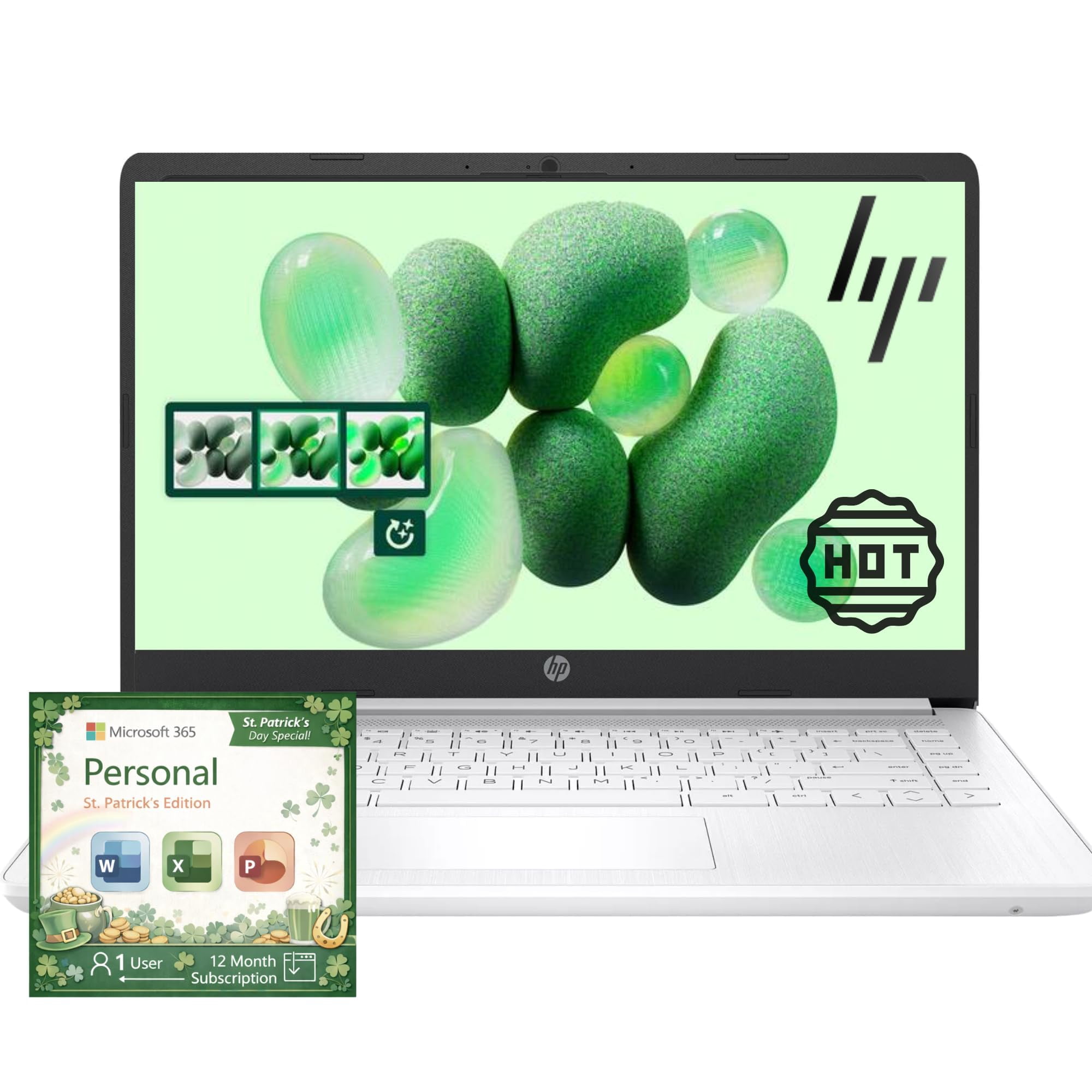 Laptop Hp 14" Celeron 8gb Ram 64gb Ssd 1.1tb Almacenamiento