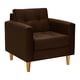 thumbnail image 2 of Sofa Retro 1c Felpa 04 Chocolate, 2 of 6