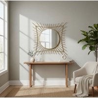 Decostilo - Espejo Decorativo Dorado 80Cm