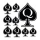 thumbnail image 5 of Paquete de tatuajes temporales SpadesCastle Queen of Spades x45, 5 of 6