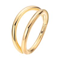 Magideal - Anillo De Nariz Anillo De Nariz Doble Abierto, Anillos De Tabique De Aro De Acero Inoxidable De Moda, Puños De Nariz Para Damas De Cumpleaños Del Día 012 Cm X 08 Cm