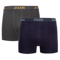 Zahr - Pack De 2 Boxers Plomo Y Azul