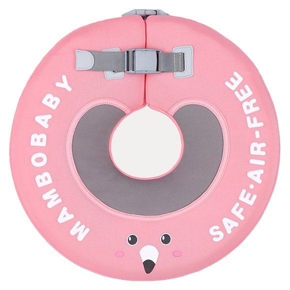 Flotador de Cuello para Bebé No Inflable Talla Mediana hasta 6 kg Mambobaby Rosado