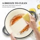 thumbnail image 3 of Libro de cocina Dutch Oven Overmont de hierro fundido esmaltado de 7 litros con tapa, gris, 3 of 7
