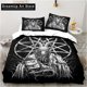 thumbnail image 1 of Baphomet Satan Demon Evil Christmas Navidad Bedding Set Boys Girls Duvet Cover Pillowcase Bed Adult, 1 of 5