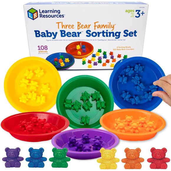 Set de Clasificación Baby Bear Learning Resources de 108 Piezas