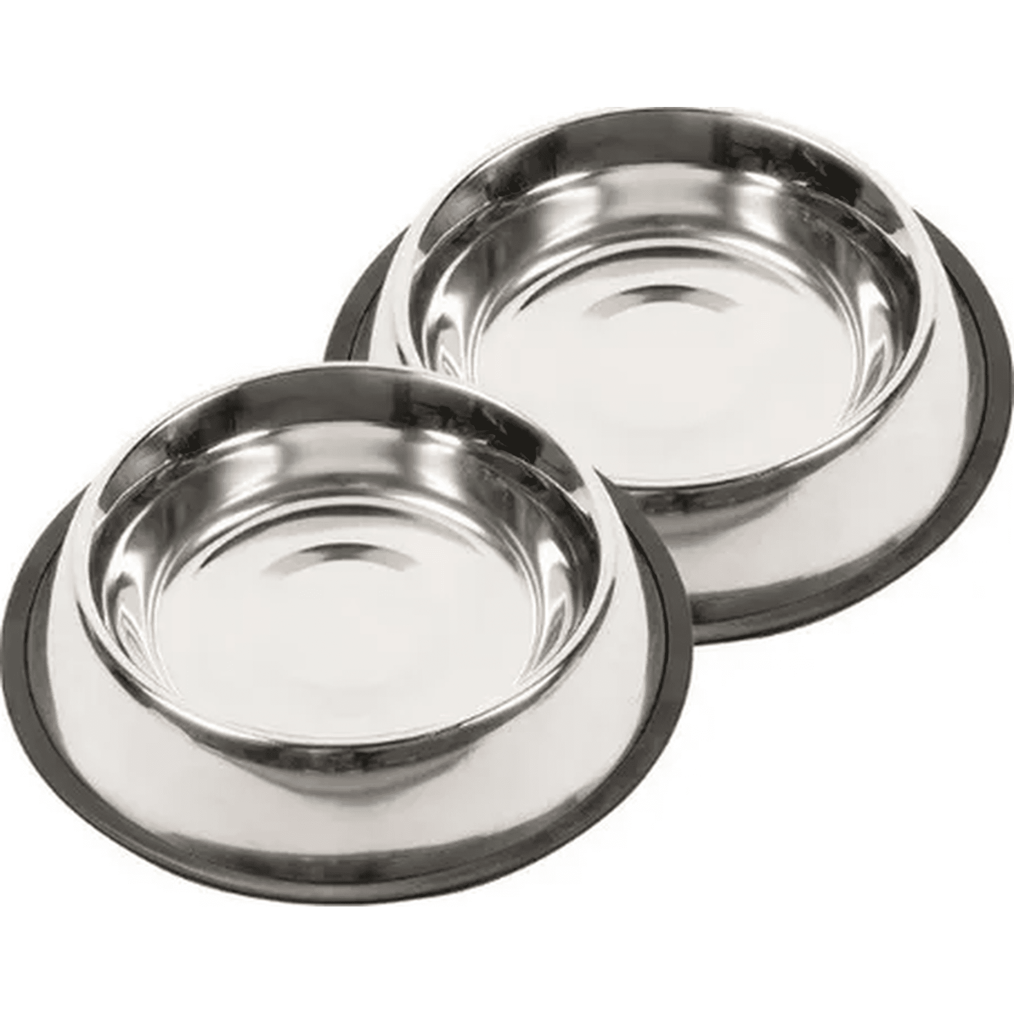 Genérico - Pack 2 Platos Acero Inoxidable 64oz