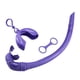 thumbnail image 4 of Snorkel De Buceo Tubo De Buceo Forma De J Snorkel Mojado Flexible Plegable Para Adultos Violeta, 4 of 5