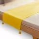thumbnail image 2 of Piecera para cama 2 plaza - king en lino pompones 70x210 cm color amarillo, 2 of 3