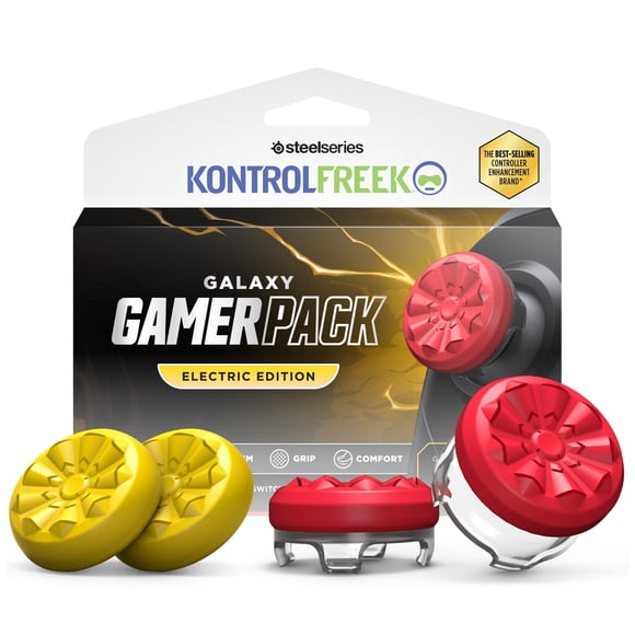 KEYCAP KontrolFreek Galaxy GamerPack – Pack de 4 Amarillo/Rojo