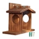 thumbnail image 4 of Alimentador de ardillas de madera, alimentador de ardillas al aire libre, regalo, alimentador de alimentos de fácil llenado, casa de alimentación para, 4 of 5