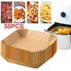 thumbnail image 1 of Xiao Hua 50 Forros de Papel Desechables - Forros Cuadrados Antiadherentes, a Prueba de Aceite, Papel de Filtro Impermeable para Cocinar y Hornear, Adecuado para Canastas de Freidora de Aire, Hornos, 1 of 4