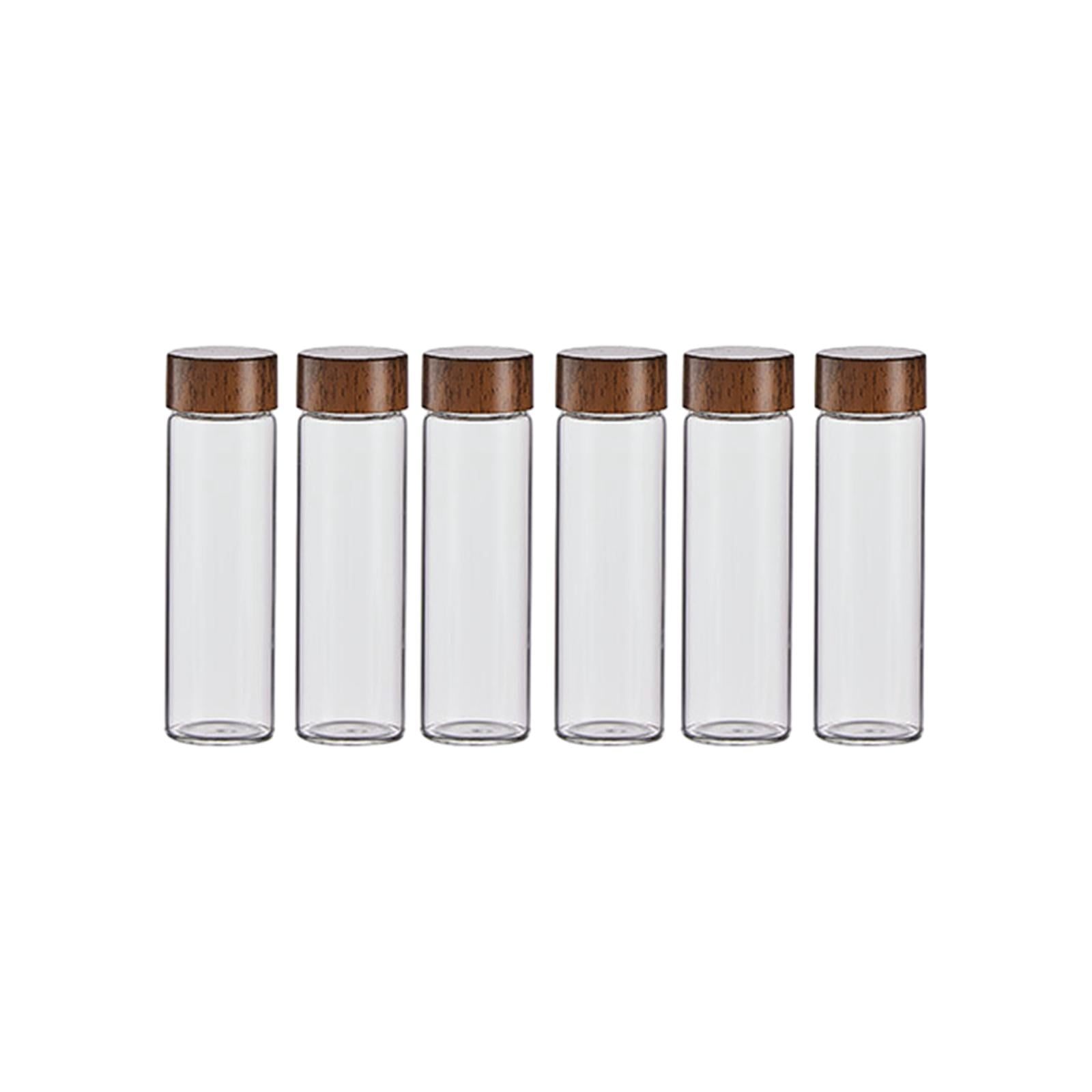 Magideal - 6 Unidades De Tubos De Almacenamiento De Granos De Café, Contenedores De Almacenamiento De Granos De Café De Vidrio, Té, Azúcar, Café En Lata Para Bar 22g