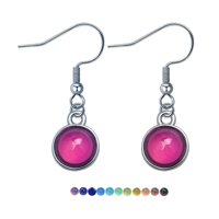 Ioensy - Pendientes De Gancho De Estado De Ánimo, Pendientes Ligeros De Ópalo De Temperatura Para Fiesta, Mujer, Mamá