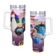 thumbnail image 4 of Producciones de Sueños Vaso aislado de acero inoxidable con asa, diseño temático, regalo para familia, amigos y fans; incluye pajita y encaja en el portavasos estándar, 40 oz, 4 of 6