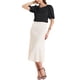 thumbnail image 2 of INSPIRE CHIC Blusa de Satén de Manga Corta con Escote Corazón para Mujer, Talla S, Negro, 2 of 6