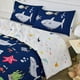 thumbnail image 3 of Juego De Ropa De Cama Infantil Rynghipy Reversible Estampado De Animales Del Océano 3 Piezas Twin, 3 of 3