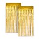 thumbnail image 1 of Telón de fondo de cortina de aluminio dorado zincado de 1 x 2 m para decoración de fiestas, 1 of 5