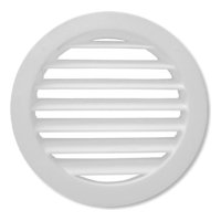 Celosía Ventilación Pvc Circular 10X10Cm Blanco 50Un Dvp