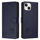 thumbnail image 1 of Funda tipo cartera FOXDOCK para iPhone 13 mini con soporte, ranuras, RFID, diseño de gato, 1 of 5
