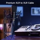 thumbnail image 2 of Cable XLR Cable Matters 3ft Pack 2 Premium Macho a Hembra, 2 of 3