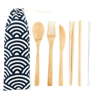 Bled - Cubiertos Biodegradables, Set De 6 Utensilios Olas
