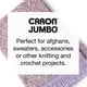 thumbnail image 2 of Yarn Caron Jumbo Ombre White, paquete de 2 unidades, 340 g, acrílico #4, 2 of 7