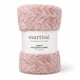 thumbnail image 1 of Manta Martiné Flannel Jacquard Ondas 127x152 cm Rosa, 1 of 3