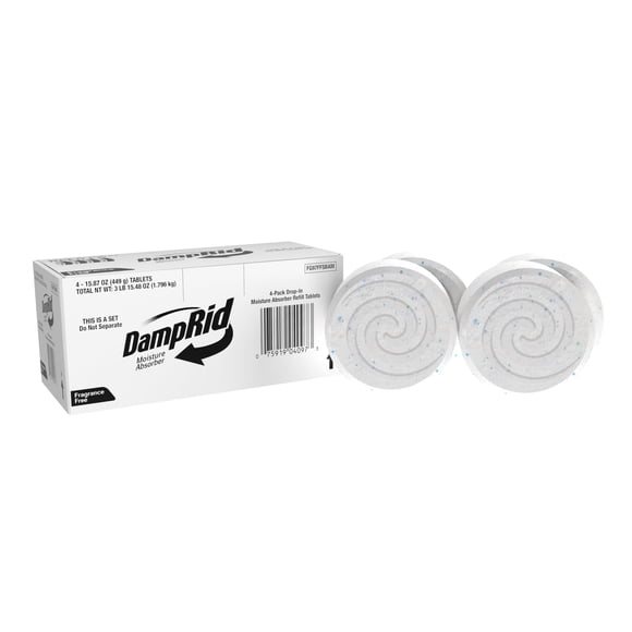 Recambio para tabletas DampRid Drop-In Absorber, 470 ml, paquete de 4