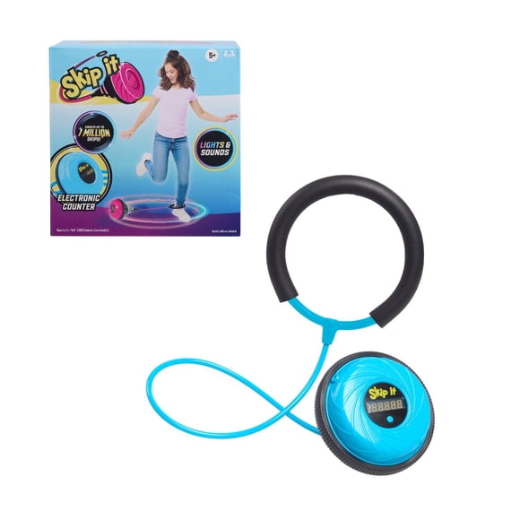 Juguete para exteriores Just Play Skip It Retro con bola iluminada azul