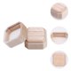 thumbnail image 2 of Caja de Anillo de Terciopelo REGALWOVEN para Boda, Ceremonia, Caja de Almacenamiento de Anillos de Joyería Doble, Soporte de Caja de Anillo Beige, 2 of 7