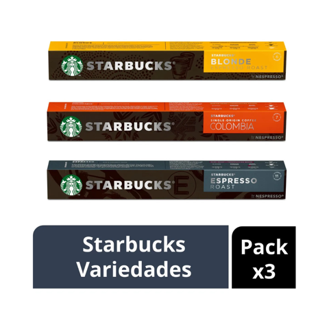 Pack X3 Cápsulas Starbucks By Nespresso Variedades