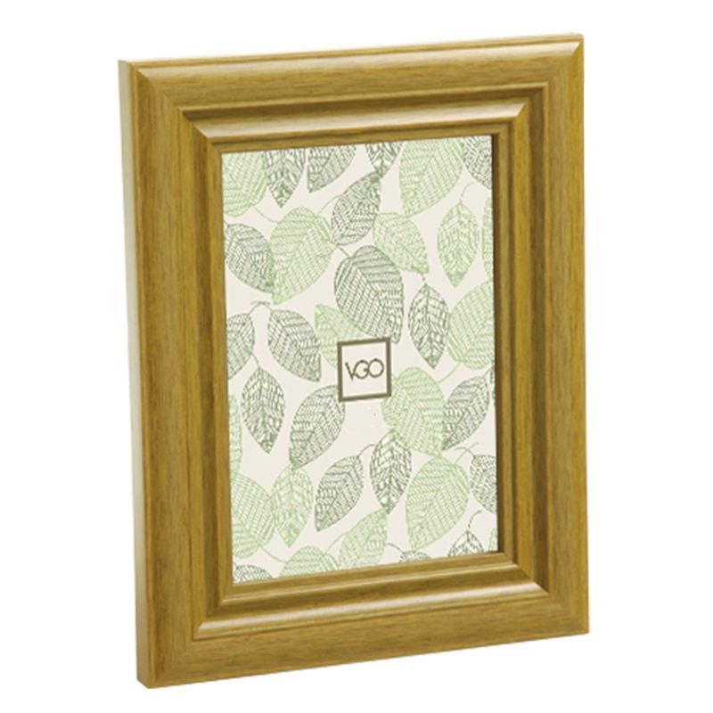 Vgo - Marco Plastico Simil Madera Beige 10X15